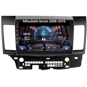 Android 10 Bluetooth Autoradio Dubbel Din Multimedia Speler 9 inch Touchscreen Auto Stereo Voor Mitsubishi lancer 2008-2016 Met GPS Ondersteuning Spiegel Link/Stuurbediening Dual USB Backup Camera (C