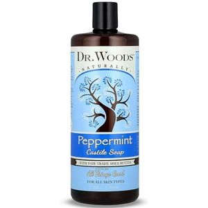Dr. Woods Pure Castile Soap met Biologische Shea Butter - Peppermint - 32 oz per Dr. Woods