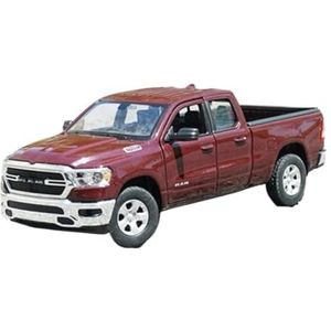 Schaal afgewerkte modelauto 1:24 Voor Dodge RAM 1500 Legering Auto Vrachtwagen Model Diecast Metalen Terreinwagens Auto Model Collection Gift Miniatuurreplica-auto (Color : Red)