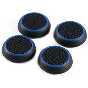 Cover 4 Stuks Vervanging Siliconen Controller Thumb Stick Grip Cover Joystick Voor PS3 Thumb Stick Cover(blauw)