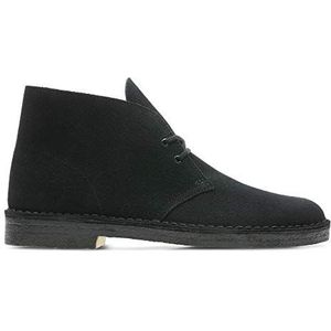 Clarks Originals Desert Boots voor heren, Zwarte suède., 41 EU
