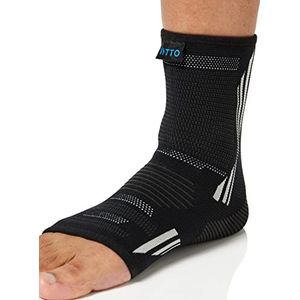 VITTO Enkelbandage bij verstuiking: enkelbandage bij beschadiging van de ligamenten, zwakke enkels, achillespeesontsteking en artritis (mouwen, S)