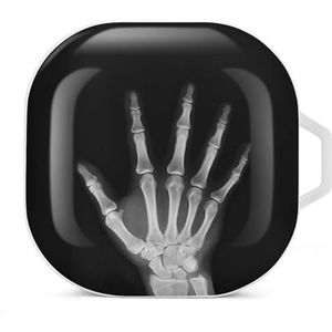 X-Ray Health Arm Artsen Geneeskunde Bot Oordopjes Hoesje Compatibel met Samsung Hard Shell Beschermhoes Wit-Stijl