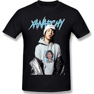 Lil Xan Men's Basic Cotton Short Sleeve T-Shirt Fashion Shirts overhemden(Small)