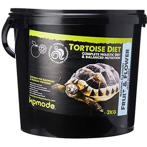 Komodo Compleet Holistisch Schildpaddenvoer Fruit & Bloemen 2kg, Gebalanceerd voeding voor Schildpadden, Natuurlijk Schildpaddenvoer
