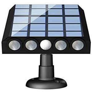 LED Solar Light Waterdicht Outdoor PIR Bewegingssensor Beveiliging Schijnwerpers 3 Modes Patio Tuin Zonnepaneel Wandlamp (Color : Warm White, Size : 4Pcs)