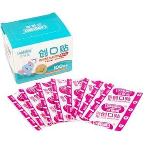 100Pcs Leuke Kinderen Cartoon Wond Patches Bandage Hemostatische Patches Ok Bandage Zelfklevende Woundplast 100 Stuks Per Doos