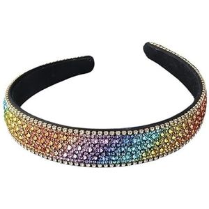 Veelkleurige steentjes Prachtige luxe hoofdbanden met strass Schoolfeest Reiscadeau Haaraccessoires 555 (Color : 29)