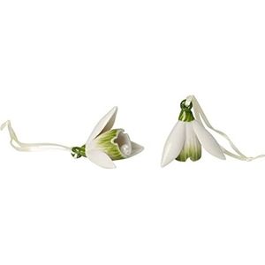 Villeroy & Boch Mini Flower Bells Sneeuwlelletje, set van 2, 4 cm, porselein, wit