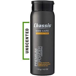Chassis Ongeparfumeerde poeder voor mannen Premium Body Powder, Talkvrij