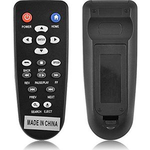 Zerone Afstandsbediening voor WDTV Media Player WDTV001RNN, universele afstandsbediening, ABS-materiaal, 10M werkbereik, mini en compact formaat