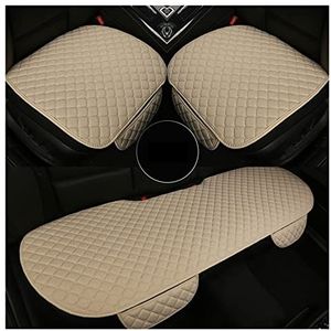 Stoelhoezen Beschermhoezen Voor Mercedes Gla Glc Gle Glk Gls Clk Slc Sl Ml-klasse Glclass V Klasse G Klasse Voor Viano Auto Seat Cover Katoen Linnen Kussen(Beige)