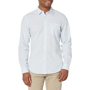 Dockers Heren Slim Fit Casual Shirt met lange mouwen (Regular & Big & Tall), Blauwe bel, XL