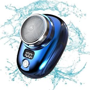 Reisscheerapparaat voor mannen, oplaadbaar elektrisch scheerapparaat met batterijniveau-indicator - elektrisch scheerapparaat voor gezichtsscheerapparaten Bittu