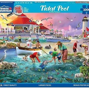 White Mountain Puzzles - Tide Pool Seek & Find - 1000 Piece Jigsaw Puzzle