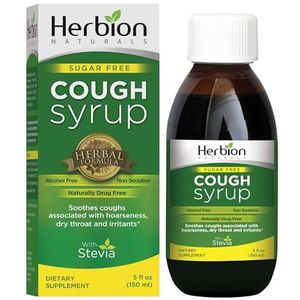 Herbion Naturals hoestsiroop met honing - 5 FL Oz - Helpt hoest te verlichten en keelpijn te verzachten - Optimaliseert het immuunsysteem - Bevordert een gezonde longfunctie - Voor volwassenen en kinderen vanaf 13 maanden