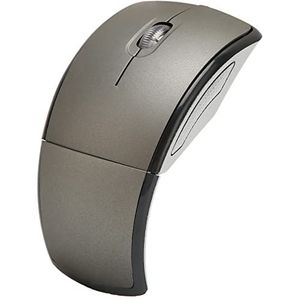 Draadloze Opvouwbare Gamingmuis, 1600 Dpi Plug-and-Play Draadloze Opvouwbare Muis (Grijs)