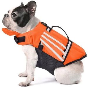 Hondenzwemvest Vleugels Ontwerp Huisdier Zwemvest Honden Flotation Lifesaver Onderhouder Badpak Met Handvat Compatibel met Zwembad Strand Varen (Color : Orange, Size : L)