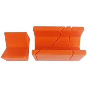 Generic Verstekzaagdoos 45/90 graden verstekdoos, multifunctionele hoeksleufsoorten, plastic zaagdoos, nauwkeurige vooraf ingestelde snijdoos voor houtbewerking, knutselen, timmerwerk