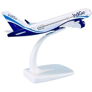 Voorgebouwd Modelvliegtuig 1:235 Geschikt Voor Vliegtuigen Airbus A320neo Indigo Miniatuur Decoratief Plastic Vliegtuig Kit Model Vliegmodel Bouwpakket