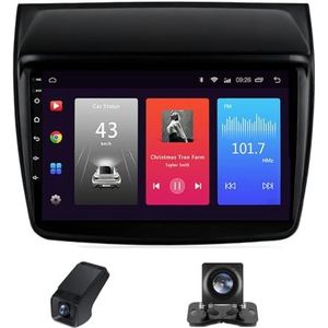 Carplay autoradio 2 Din geldt voor Mitsubishi Pajero Sport 2 2008-2016 L200 4 2006-2015 Triton 2006-2014 met Android Auto Bluetooth 9 inch touchscreen autoradio met FM-radio(X1)