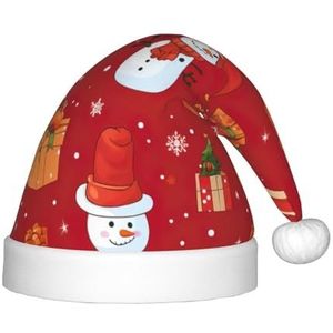 DURAGS Kerstcadeau sneeuwpop kinderen pluche kerstmuts - vakantie decoratieve hoed, ideaal voor feesten en podiumoptredens