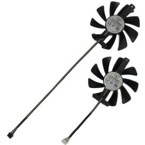 2 stuks/set CF9015H12S FY09015M12LPA, GPU-kaartventilator voor ZOTAC voor GeForce RTX 2080 Ti 11GB dubbele ventilator voor 2070 Super Twin-ventilator(1 Set FY09015M12LPA)