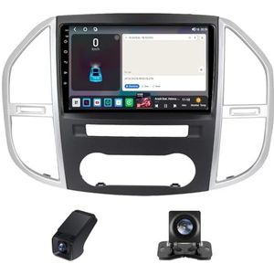 Draadloze Carplay Android 14 Autoradio 2 Din 10 inch autoradio geldt voor Mercedes Benz Vito 3 W447 2014-2020 met Android Auto Navi GPS-navigatie 10inch met Bluetooth 1080P ADAS DVR(X1)