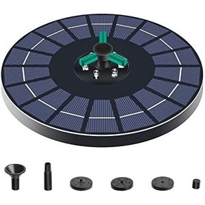 Zonne-fontein Solar Fontein Pomp Met 360 ° Draaibare Nozzle 4W Rgb Led Solar Fontein Auto Waterpomp for vogel Bad Vijver Outdoor Voor vogelbad, tuin