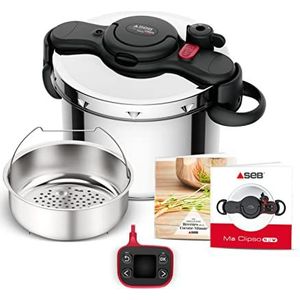 SEB Clipso P4624900 Pressure Cooker + L., stainless steel