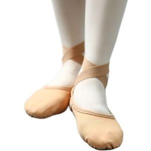 Ballet Slippers Meisje Vrouwen Professionele Volledige Elastische Doek Meerdere Dragen Manier Oefening Dansschoen Ballet Dansschoenen Ballet Pompen, camel, 36 EU
