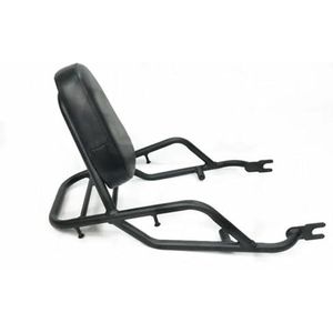 Motorfiets Bagagedrager Voor Kawasaki W400 W650 W800 2018 2019 2020 Motorfiets Rugleuning Rek Accessoires Motorcylce Bagagerek(Zwart)