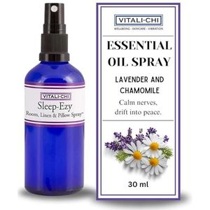 Lavendel Pillow Spray - Sleep-EZY - Gemaakt met lavendel en kamille Pure etherische oliën - kamer, linnen, kussen en slaapspray - veilig voor kinderen - 30ml