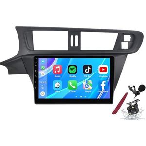 Android 14 Autoradio Sat Navi voor C-itroen C3-XR(2010-2015) 9 Inch Touchscreen Multimedia Speler met Draadloze Carplay GPS Navigatie FM RDS Bluetooth 5G-WiFi SWC DSP,M100s
