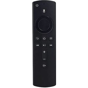 DIFCUL L5B83H spraakafstandsbediening, vervangende afstandsbediening compatibel met Amazon Fire Stick 4K en TV Cube (1/2e generatie), Fire (3e generatie), zwart