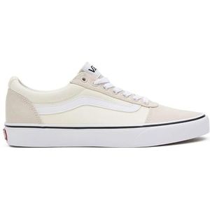 Vans Ward Sneaker voor heren, Canvas Blok Regenachtige Dag Wit, 45 EU