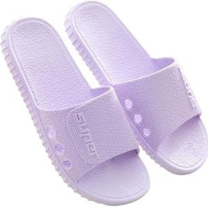 Non-slip Bathroom Slippers,Soft Slippers,Indoor And Outdoor Platform Pool Slippers Shower Slippers (Color : Purple, Size : 44-45)