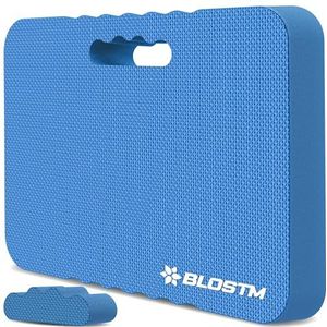 BLOSTM Blue Home & Garden Knielkussen, schuimkussen met hoge dichtheid met 2 texturen, premium knielmat voor huiswerk, tuinieren, babyverzorging, yoga en meer, waterbestendig, dik knielkussen