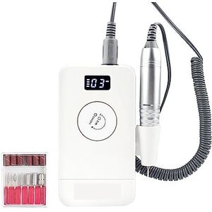 Elektrische nagelvijl, Elektrische nageldraaibank polijstmachine, 35000 RPM nagelboormachine for acryl gel nagels vijl, slijpen manicure pedicure gereedschap voor zowel natuurlijke als kunstnagels