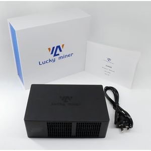Lucky Miner LV08 4.2TH/s ASIC Miner Machine - SHA-256 Crypto-mijnbouwhardware met BM1366-chip, 2.4G WiFi en geluidsarm ontwerp voor thuisgebruik