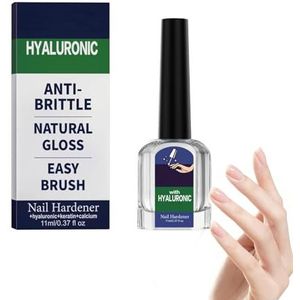 Hyaluronzuur Nagelverstevigende Behandeling met Vitamine E & Jojoba Olie, Intense Vochtigheid Base Coat voor Broze Nagels, Dagelijkse Verzorging & Reisvriendelijk (1pcs)