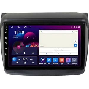 Android 13 GPS Navigation Stereo voor Mitsubishi L200 2008-2016 9 Inch 2 Din Car Stereo Radio met CarPlay AHD Omgekeerd beeld Bedieningselementen op het stuur Bluetooth(S1 1G+32G)