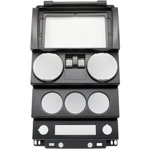 9 Inch Autoradio-fascia GPS MP5-stereospeler 2 DIN-hoofdunitpaneel Dashboardframe Voor Jeep Voor Wrangler Voor Rubicon 2008 2009 2010 Interieuraccessoires(2 DOORS)