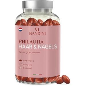 Bandini® Haar & Nagels 90 Softgels voor 3 maanden | Supplement met Omega-3, vitaminen, mineralen en aminozuren | Versterkt haar en nagels, groei en volume | Ondersteuning voor sterk Hair and Nails
