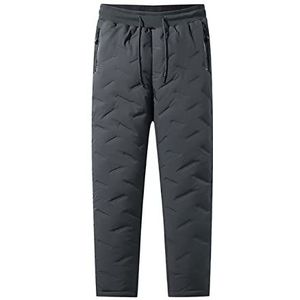 BHUI Uniseks fleece joggingbroek casual thermobroek winter warme joggingbroek joggingbroek joggingbroek trainingsbroek, Grijs, 7XL