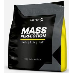 Body&Fit Mass Perfection - Mass Gainer - Weight Gainer (Banana Milkshake, 2200 gram)