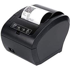 Etiketprinters 8 0mm Thermische ontvangst Pos Printer Zwarte printer met Auto Cutter Bluetooth Ethernet USB Poortsteun kassa ESC/POS (Color : 306S USB Lan BT)