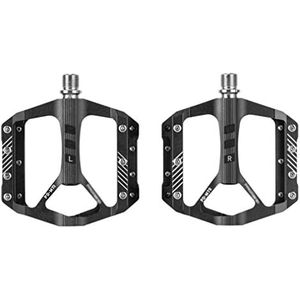 Pedalen op de grond, Mountain 9/16'' 3 afgedichte lagerfiets platte pedalen Lichtgewicht aluminium breed platform fietspedalen for BMX/MTB -Universeel 285g