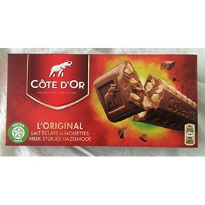 Côte d'Or L'original - Chocolade Melk Stukjes Hezelnoot Tabletten - 400g (2 x 200g)