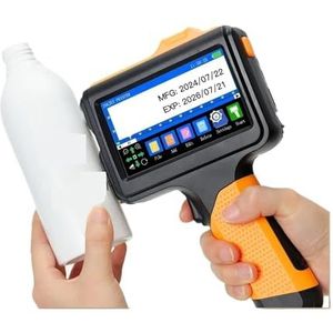 E19 12,7 mm meertalige printer Tekst QR-barcode Batchnummer Logo Datum Labelprinter Handheld thermische inkjetcodeerapparaat Breed printmateriaal(With 1 ink)